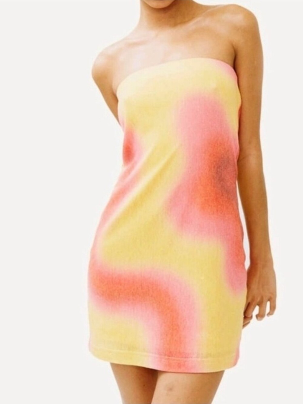 With Jean | Frankie Ziggy Strapless Mini Dress Size M
